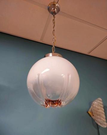 Vintage Murano Mazzega Hanglamp Plafondlamp Lamp Italië  beschikbaar voor biedingen