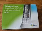 Draadloze telefoon met basisstation lader., Telecommunicatie, Vaste telefoons | Handsets en Draadloos, Ophalen of Verzenden, 2 handsets