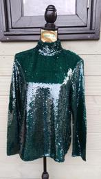 Groene Zara Top met pailletten M, Maat 38/40 (M), Verzenden, Zara, Nieuw