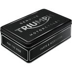 Triumph Motorcycles voorraadblik reclame koektrommel blik, Ophalen of Verzenden, Nieuw, Auto's