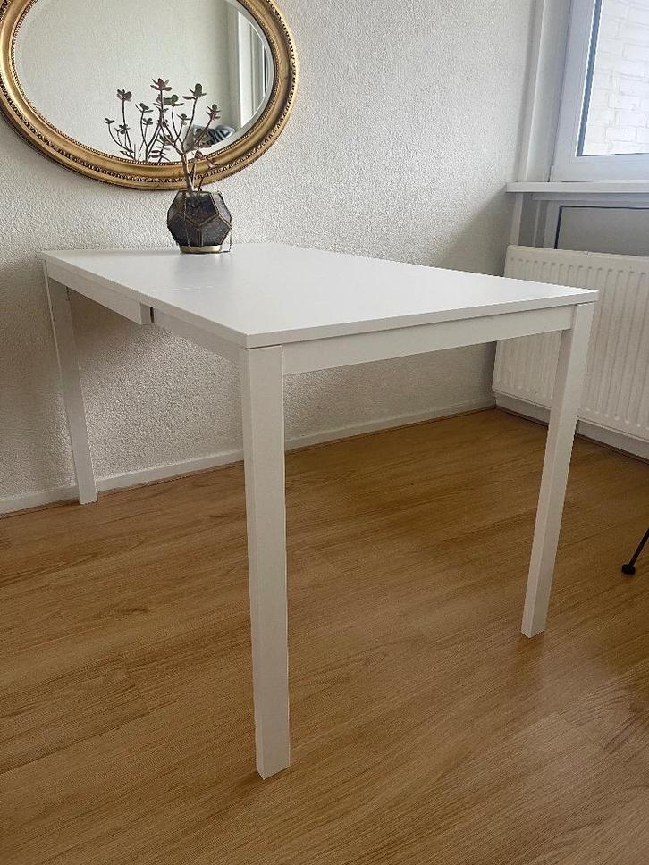 Ikea uitschuifbare eettafel, Huis en Inrichting, Tafels | Eettafels, Gebruikt, 50 tot 100 cm, 100 tot 150 cm, Vier personen, Rechthoekig