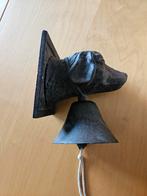 Gietijzeren zware deurbel met hondenkop labrador? Nieuw, Antiek en Kunst, Ophalen of Verzenden