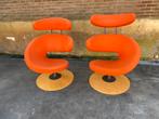 2 x Stokke (Varier) Oranje Peel Fauteuils !!!, 75 tot 100 cm, Minder dan 75 cm, 2 x Stokke (Varier)Oranje Peel fauteuils, Gebruikt