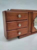 Vintage houten Art Deco kastje medicijnkastje hout, Antiek en Kunst, Ophalen of Verzenden