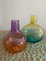 Partij vaasjes, windlichten van de serie Bicolore 60stuks, Overige kleuren, Nieuw, Ophalen of Verzenden, Glas