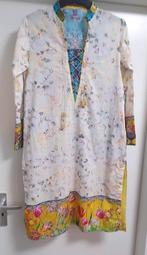 Maat S een keet gedragen jurk tuniek katoen geborduurde, Ophalen of Verzenden, Zo goed als nieuw, Maat 38/40 (M), Wit
