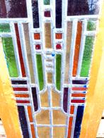 Art Deco Glas in Lood Paneel, Antiek en Kunst, Ophalen of Verzenden