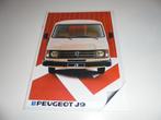 brochure Peugeot J9 modellen 1983, Verzenden, Zo goed als nieuw, Overige merken