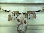 Unieke guirlande houten figuren kralen decoratieslinger, Ophalen, Nieuw