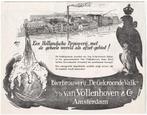 Grote Reclame 1928 Gekroonde Valk Vollenhoven Bier Brouwerij, Verzamelen, Biermerken, Overige merken, Overige typen, Gebruikt