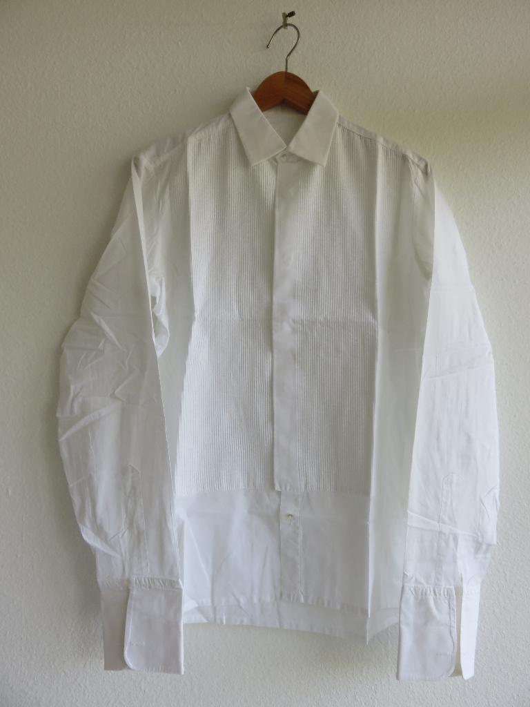 King Shirts wit katoenen Smoking overhemd maat 38 - 5, Kleding | Heren, Overhemden, Halswijdte 38 (S) of kleiner, Wit, Ophalen of Verzenden