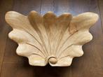 Prachtige houten schaal in de vorm van een schelp., Ophalen of Verzenden