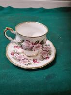 kop en schotel elizabethan bloemen, Ophalen of Verzenden