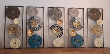 Wanddecoratie - 5 stuks - Nieuwstaat beschikbaar voor biedingen