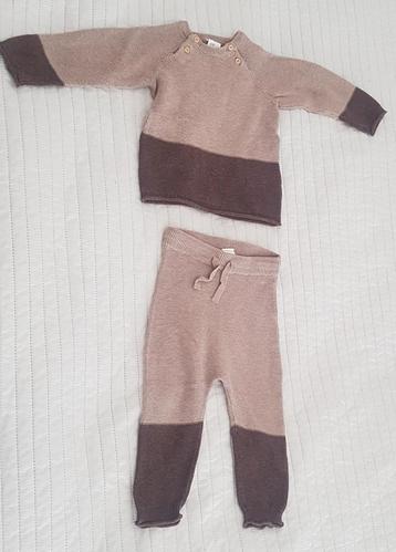 Trui broek setje bruin beige maat 74 baby kleding baby setje beschikbaar voor biedingen