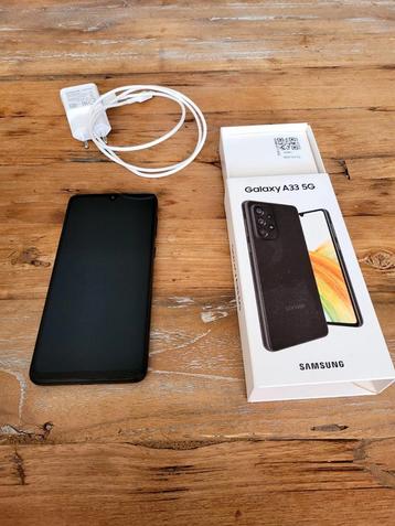 Zgan samsung A33 compleet met boekjes en lader beschikbaar voor biedingen