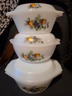 Vintage Pyrex Schalen Set fruits de france, Ophalen of Verzenden