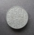 50 Heleru 1941 Bohmen & Mahren / Tsechie km#3 WW2 XF+, Postzegels en Munten, Verzenden, Overige landen, Losse munt