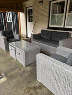 Prachtige Robuuste wicker loungeset , tuinset, Ophalen of Verzenden, Zo goed als nieuw, Wicker, Bank