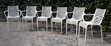 6 PIP-E stoelen Driade ontwerp Philippe Starck, stapelbaar beschikbaar voor biedingen