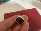 Prachtige antieke Gouden ring edelsteen Carneool 14 k goud, 20 of groter, Verzenden, Heer, Zo goed als nieuw