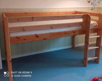 FLEXA CLassic - Halfhoogslaper met rechte ladder (120cm)!!! beschikbaar voor biedingen