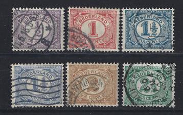 NVPH 50 51 52 53 54 55 geb Cijfer 1899 OUD NEDERLAND p/stuk beschikbaar voor biedingen
