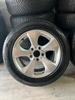 Originele BMW 16 inch velgen + Bridgestone zomerbanden–5x120, Ophalen, Gebruikt, 16 inch, Banden en Velgen