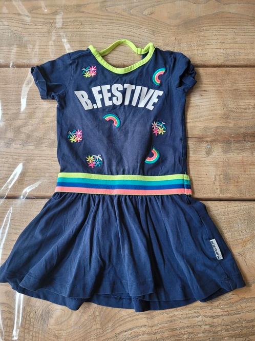Leuk en stoer zomerjurkje zomers jurkje zomer B Nosy maat 98, Kinderen en Baby's, Kinderkleding | Maat 98, Zo goed als nieuw, Meisje