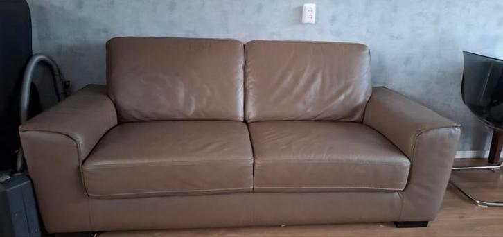 Natuzzi leren 2,5 zits bank - Comfortabel!, Huis en Inrichting, Banken | Bankstellen, Gebruikt, Rechte bank, Tweepersoons, 150 tot 200 cm