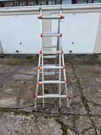 Wakku Ladder 4x6 - Telescopische Ladder, Doe-het-zelf en Verbouw, Ladders en Trappen, Gebruikt, Ophalen of Verzenden, Ladder, Opvouwbaar of Inschuifbaar