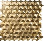 Mozaïek Aluminium 3D Gold  300x300x8mm voorraad jan 2025, Doe-het-zelf en Verbouw, Tegels, Overige materialen, Verzenden, Wandtegels