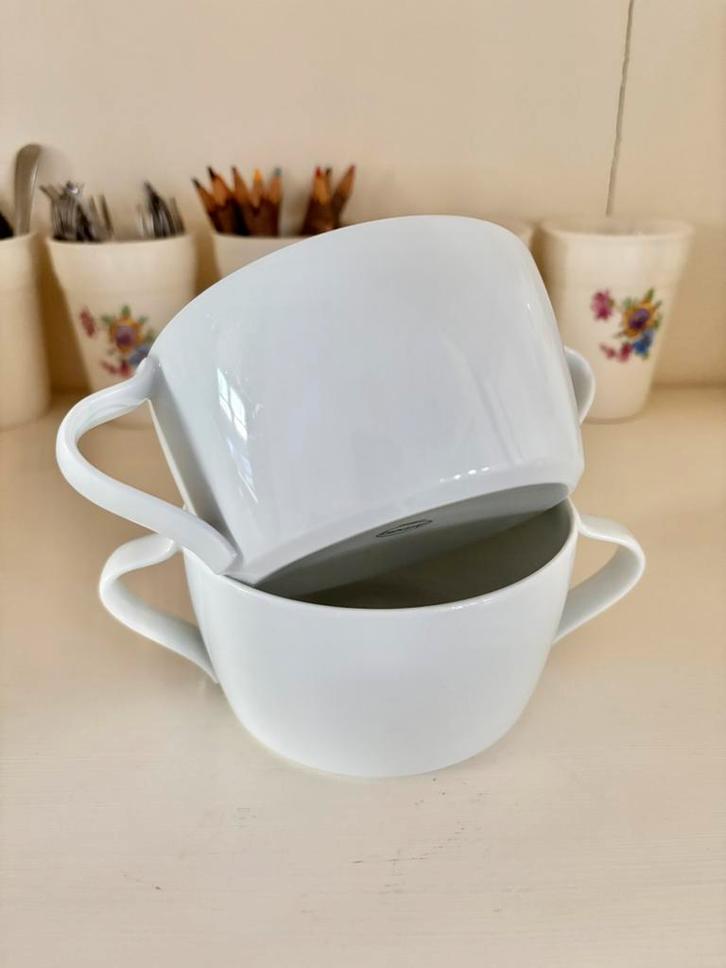 2 soepkommen Arzberg Loop wit, Huis en Inrichting, Keuken | Servies, Zo goed als nieuw, Kom(men), Overige stijlen, Porselein, Ophalen of Verzenden