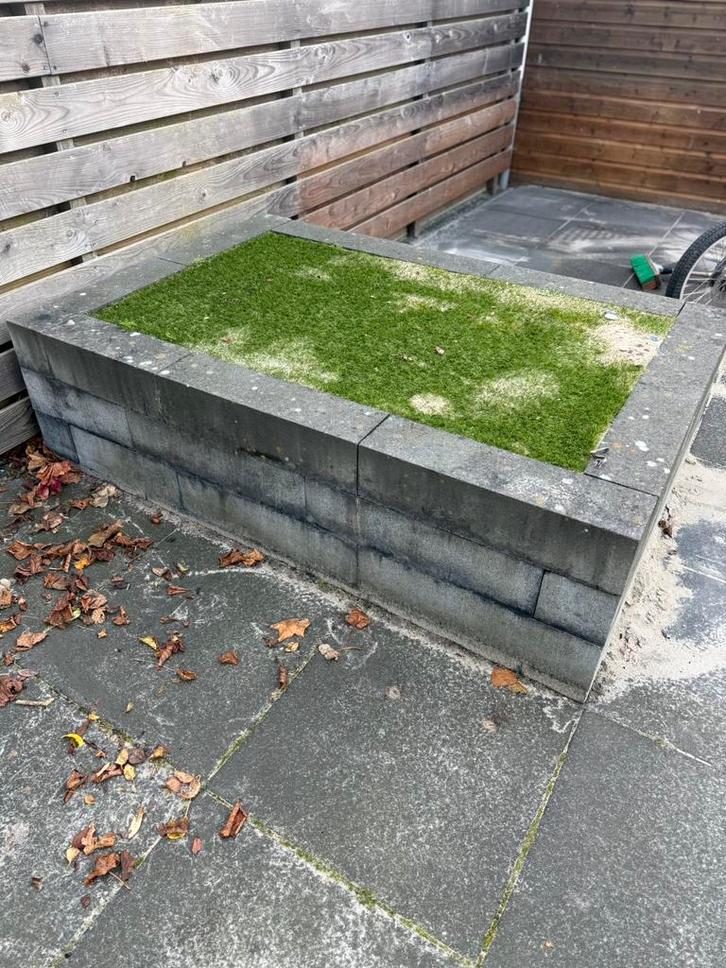 Border stapelblokken gratis, Tuin en Terras, Bielzen en Borders, Zo goed als nieuw, Minder dan 25 cm, Minder dan 100 cm, Ophalen