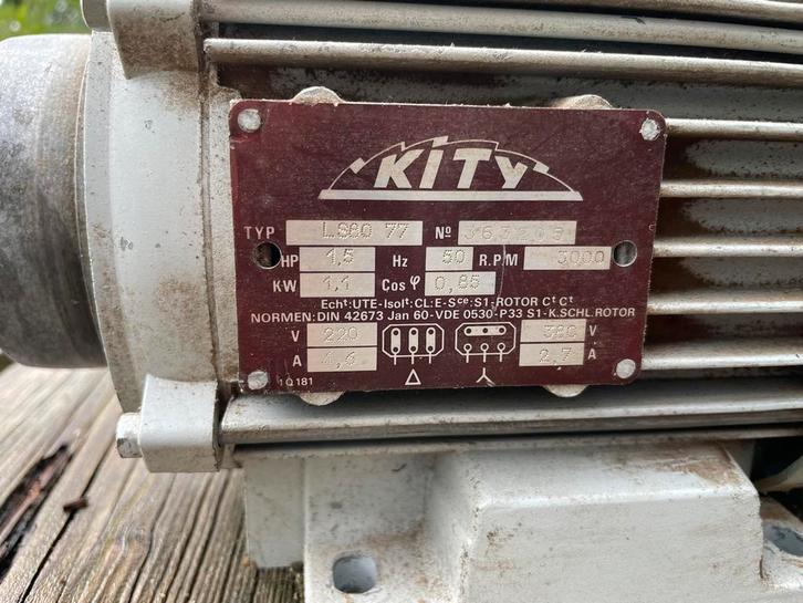 Originele Kity Motor - 1.5 PK, Doe-het-zelf en Verbouw, Gereedschap | Machine-onderdelen en Toebehoren, Gebruikt, Ophalen