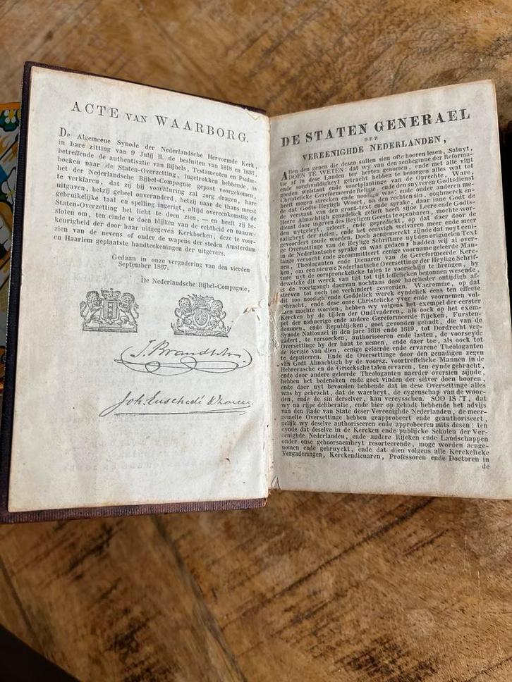 Oude Bijbel - 1884, Antiek en Kunst, Antiek | Boeken en Bijbels, Ophalen