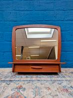 Vintage halspiegel met lade, jaren 60, Ophalen, Rechthoekig, Minder dan 50 cm, Minder dan 100 cm