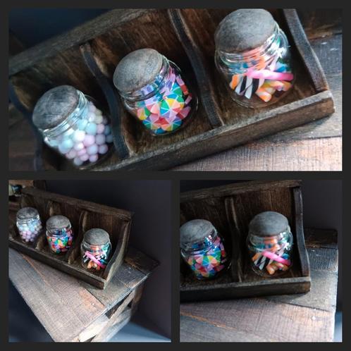 Uniek gruttersbak  potten snoep miniatuur poppenhuis, Verzamelen, Poppenhuizen en Toebehoren, Nieuw, Ophalen