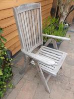 Twee teakstoelen, Ophalen, Gebruikt, Hout, Verstelbaar