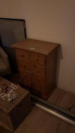 Authentieke houten kast met lades, Huis en Inrichting, Kasten | Kledingkasten, Gebruikt, 100 tot 150 cm, Met lade(s), Grenenhout