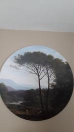 Wandposter rond. Op houten frame., Ophalen, Zo goed als nieuw