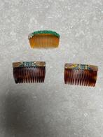 3 vintage Art deco haarkammen, Ophalen of Verzenden