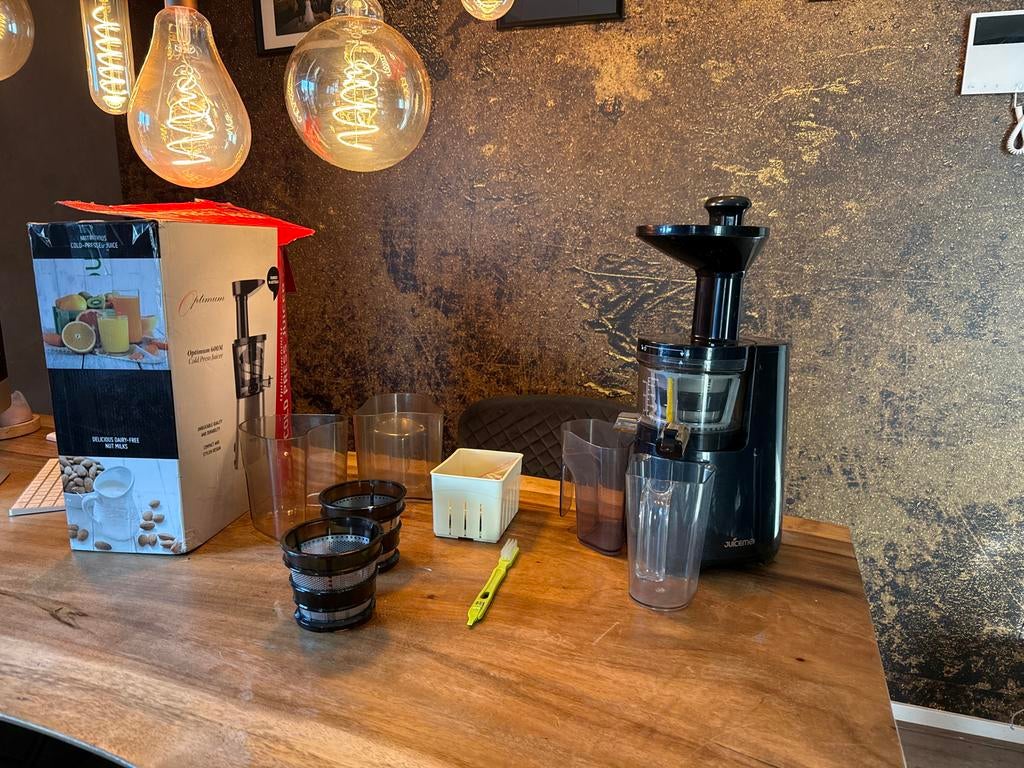 JuiceMe P-Series Slowjuicer - Zwart, Witgoed en Apparatuur, Juicers, Gebruikt, Slowjuicer, Elektrisch, Ophalen of Verzenden