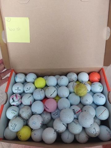 100 golfballen gebruikt, diverse merken (1) beschikbaar voor biedingen
