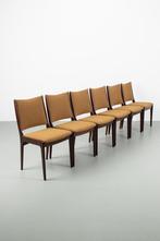 Set van 6 refurbished IMHA eetkamerstoelen vintage design, Ophalen, Hout, Vintage design, Zo goed als nieuw