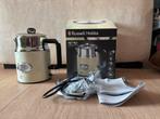 Russell Hobbs retro vintage cream kettle waterkoker 21672-70, 1 tot 2 liter, Ophalen of Verzenden, Nieuw, Rvs