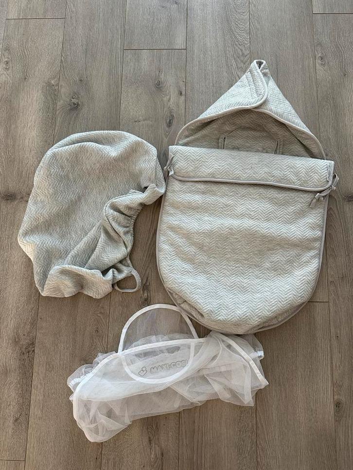 Baby Anne-Cy voetenzak, hoes & muggennet - Nette staat, Kinderen en Baby's, Babywiegjes en Ledikanten, Overige typen, Ophalen of Verzenden