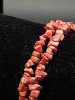 Koraal-kleurige kralenstreng – Armband of Choker, Nieuw, Ophalen of Verzenden, Elastiek, Met strass