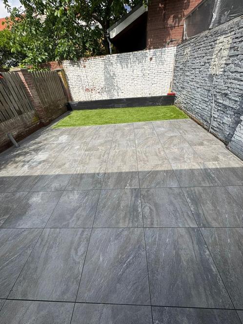 Nieuwe Keramische tuin tegels 60x60 2cm dik 54 stks 19m2 ong, Tuin en Terras, Terrasdelen en Vlonders, Nieuw, Overige materialen