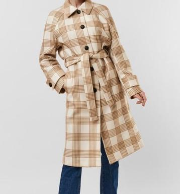Nieuwe Vero Moda Trenchcoat Ruit Maat L beschikbaar voor biedingen